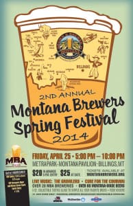 Spring Brewfest 2014 - Montana Brewers Association Billings Spring Brewfest April 25th in Metra Park